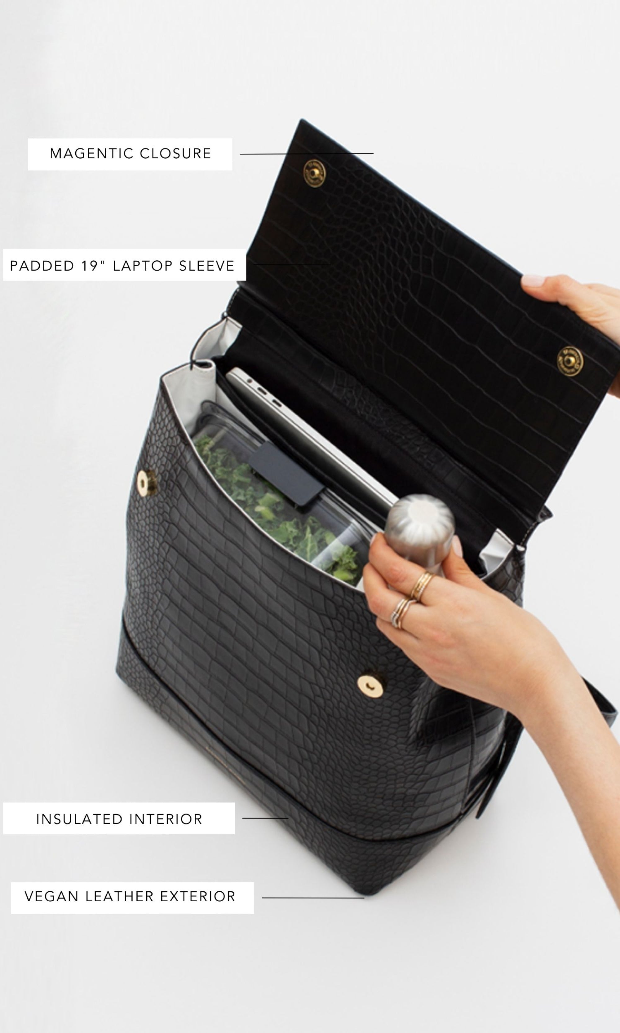 THE BACKPACK - BLACK CROC