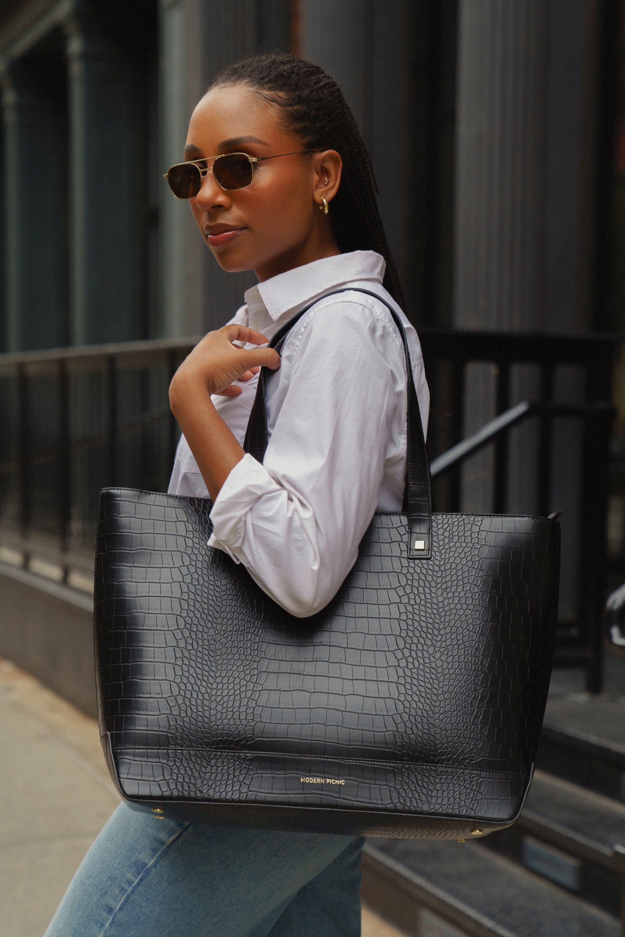 THE TOTE - BLACK CROC