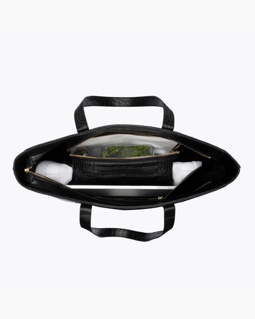 THE TOTE - BLACK CROC