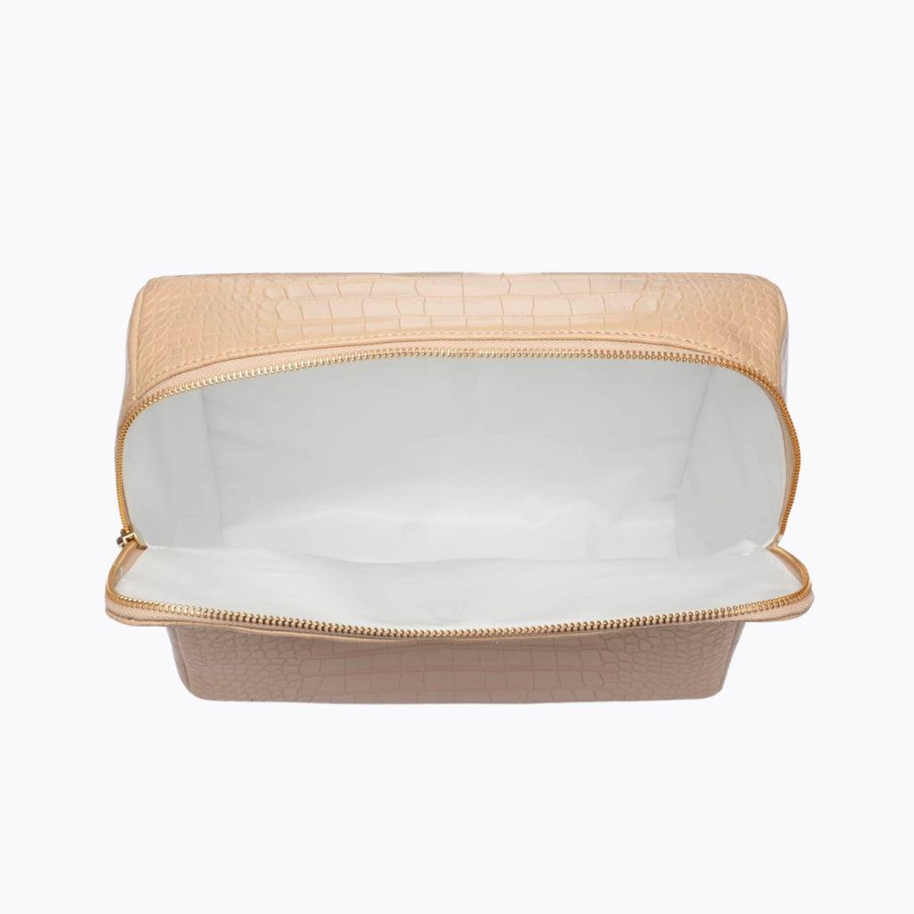 THE POUCH - CREAM CROC
