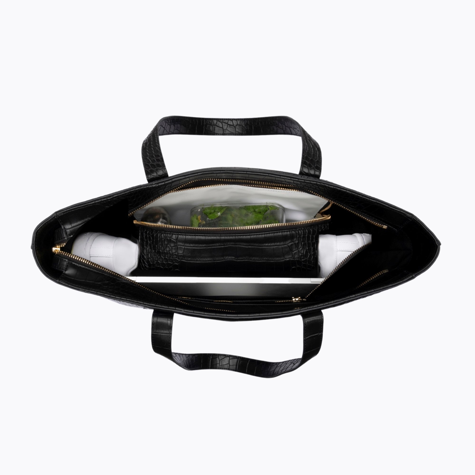 THE POUCH - BLACK CROC