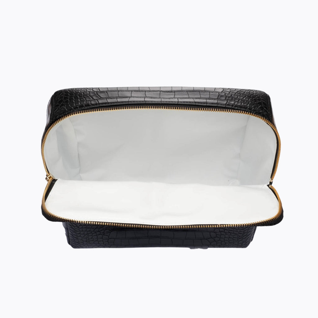 THE POUCH - BLACK CROC