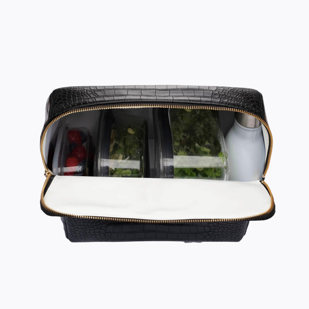 THE POUCH - BLACK CROC