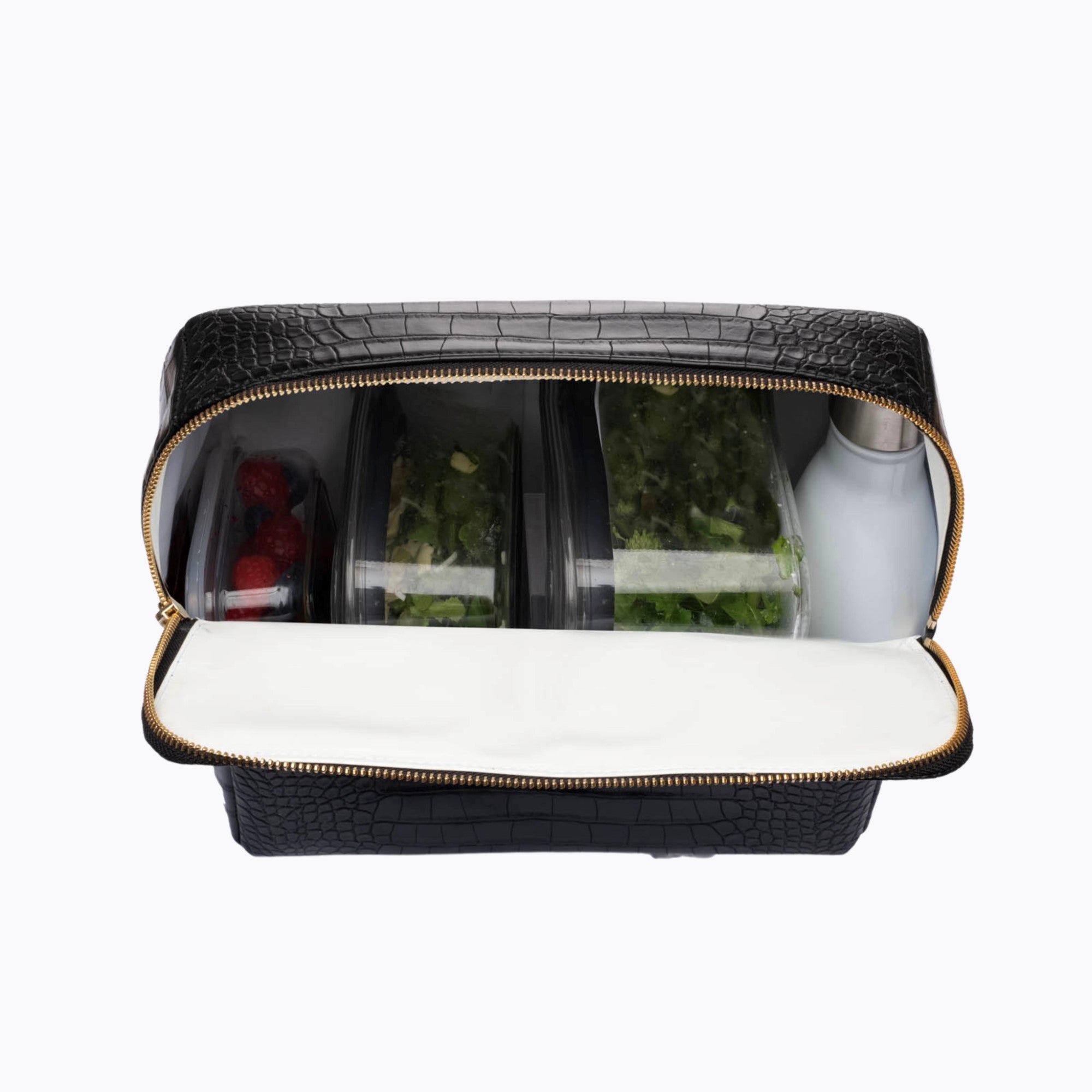THE POUCH - BLACK CROC