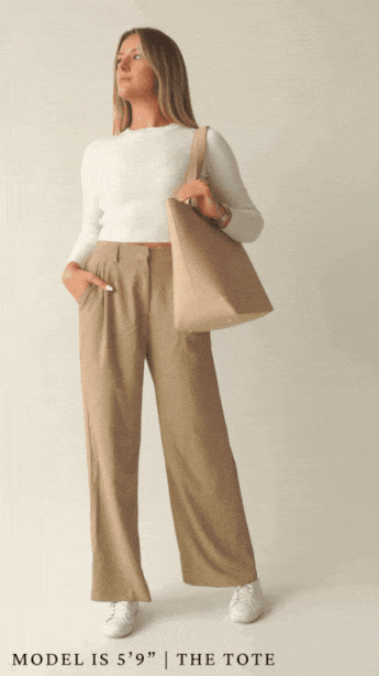 THE TOTE - CREAM CROC