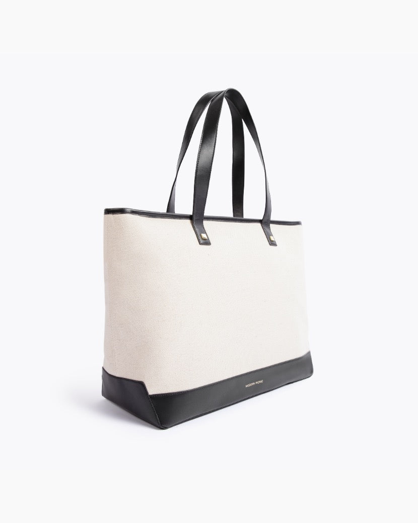 THE TOTE - BLACK CANVAS